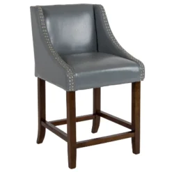 Merrick Lane Taylorsville 24 Inch Counter Height Stool With Nailhead Trim -Restaurant Furniture Store GUEST 02e06c77 8ce6 4038 87e3 1b3b42300ae8
