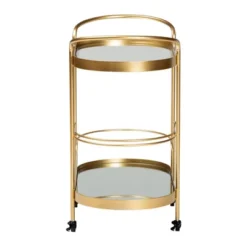 Kamal Glam Brushed Metal And Mirrored Glass 2 Tier Mobile Wine Bar Cart Gold - Baxton Studio 27 Kamal Glam Brushed Metal And Mirrored Glass 2 Tier Mobile Wine Bar Cart Gold - Baxton Studio -Restaurant Furniture Store GUEST 06d671cf b6ac 4fe7 a60f 6a94ab47a474