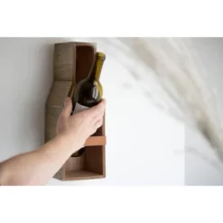 Single Bottle Rustic White Wood Wall Mount Wine Rack - Foreside Home & Garden -Restaurant Furniture Store GUEST 090693d7 3861 4f4f b7e8 ef6a9e681ee9