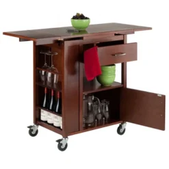 Gregory Kitchen Cart Walnut - Winsome -Restaurant Furniture Store GUEST 0a7f9bcd ce59 49af 90af 56aa4a1159a6