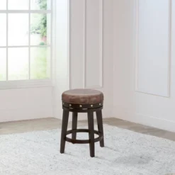 Benard Backless Counter Height Barstool Deep Smoke Brown - Hillsdale Furniture