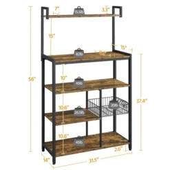 Yaheetech Utility Kitchen Storage Rack With 4 Shelves -Restaurant Furniture Store GUEST 0b3cfdc0 467a 44ea 93e3 99e5e53ac7c6
