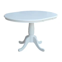 36" Kyle Round Top Pedestal Table With 12" Drop Leaf White - International Concepts -Restaurant Furniture Store GUEST 0b4b5d58 e714 4198 9a72 0f7062f28f13