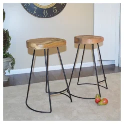 Set Of 2 24" Vale Counter Height Barstools - Carolina Chair & Table