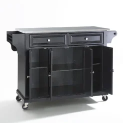Full Size Stainless Steel Top Kitchen Cart Black/Stainless Steel - Crosley -Restaurant Furniture Store GUEST 0c099820 ea7e 4028 8cef aa553afd9912