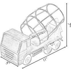 Vintiquewise Decorative Rustic Metal White Single Bottle Cement Truck Wine Holder For Tabletop Or Countertop -Restaurant Furniture Store GUEST 0cbb1dd7 fb97 43b8 92c5 1d58ca110d97