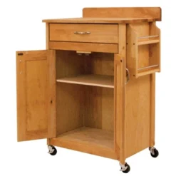 Wood Kitchen Cart In Natural Birch In Brown - Catskill Craftsmen -Restaurant Furniture Store GUEST 0e2b991b f4d4 45f7 929b 31d61bc860f9