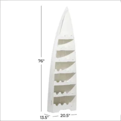Coastal Wood Standing Wine Rack White - Olivia & May -Restaurant Furniture Store GUEST 0ea5d636 9f7f 4ebc a0f8 eb7a87ce987a