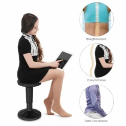Costway Wobble Chair Height Adjustable Active Learning Stool Sitting Home Office Black 14 Costway Wobble Chair Height Adjustable Active Learning Stool Sitting Home Office Black -Restaurant Furniture Store GUEST 0ec92c7e 9a07 4bbb a435 b017cc918793