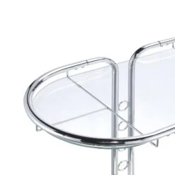 Kentrik Glass Top Serving Cart Chrome - MiBasics -Restaurant Furniture Store GUEST 0ecc74d8 747f 4d4e b656 52252077fa7f
