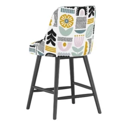 Sherrie Counter Height Barstool In Patterns Botanical Helsinki Block Lavender - Skyline Furniture -Restaurant Furniture Store GUEST 0f31f2f3 34ac 4fb5 a46a 472cdfbc2b07