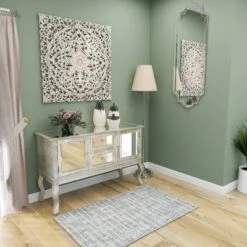 Glam Mirrored Sideboard Silver - Olivia & May -Restaurant Furniture Store GUEST 1061e814 40e8 46ad af31 f196cf065507