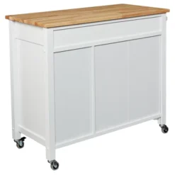 Martinsen Kitchen Cart - White - Aiden Lane -Restaurant Furniture Store GUEST 10ac0427 f399 4d6f afcb 3216b00e3484