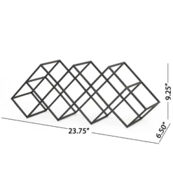 Mcclellan Modern Industrial 7 Bottle Tabletop Wine Rack Black - Christopher Knight Home 17 Mcclellan Modern Industrial 7 Bottle Tabletop Wine Rack Black - Christopher Knight Home -Restaurant Furniture Store GUEST 114a9b17 34e7 43b0 bcd5 1b390b898e73