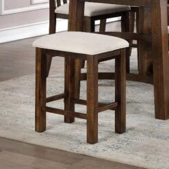 2pk 25" Foret Rustic Counter Height Barstools Rustic Oak - HOMES: Inside + Out