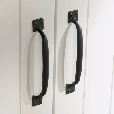 Homeplus 2 Door Kitchen Pantry Cabinet Soft White - Sauder 4 Homeplus 2 Door Kitchen Pantry Cabinet Soft White - Sauder - Image 2