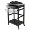 Julia Granite Top Kitchen Cart Wood/Black - Winsome -Restaurant Furniture Store GUEST 145d2141 3281 4b7b 8d8a 7ddd53adb4be