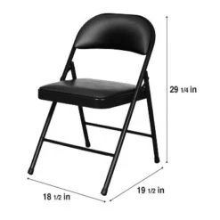 Set Of 4 Vinyl Padded Steel Folding Chairs - Hampden Furnishings -Restaurant Furniture Store GUEST 14c09955 44ab 4444 b684 4d9d9df0ed53