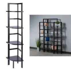 Aiden Corner Bakers Rack Coffee - Winsome Wood -Restaurant Furniture Store GUEST 163ed537 dd3c 4c17 aaaf d3204aa01c08
