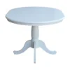 36" Kyle Round Top Pedestal Table With 12" Drop Leaf White - International Concepts -Restaurant Furniture Store GUEST 177e3f22 525f 4e94 bff7 e58d456d9d31