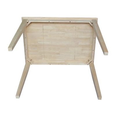 30" X 42" Solid Wood Counter Height Table Unfinished - International Concepts 5 30" X 42" Solid Wood Counter Height Table Unfinished - International Concepts - Image 3