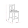 2pc Grayson Counter Height Barstool And Side Chair Set With Wooden Seats Gray - Picket House Furnishings -Restaurant Furniture Store GUEST 1a1370dc 10f1 4bfa b6a4 c28483d7043b