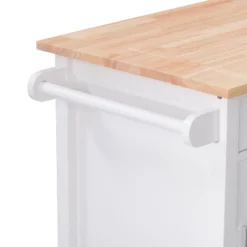 Sage Wood Kitchen Cart White - CorLiving -Restaurant Furniture Store GUEST 1a3061e5 69fe 46a7 b866 eab3560a5500