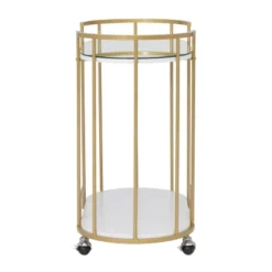 Pavillion 2 Tier Oval Bar Serving Cart Shelves With Glass Mirror Gold - Studio Designs 22 Pavillion 2 Tier Oval Bar Serving Cart Shelves With Glass Mirror Gold - Studio Designs -Restaurant Furniture Store GUEST 1ad9746e 6a90 4b8d 8fd2 d6dfbb2db1be
