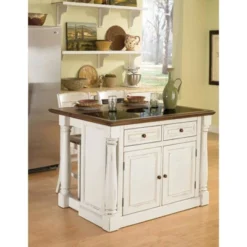 Monarch Kitchen Island And Two Stools Antique White - Home Styles 9 Monarch Kitchen Island And Two Stools Antique White - Home Styles -Restaurant Furniture Store GUEST 1bb1bfd7 fc20 4803 941b 9792c353e6a9