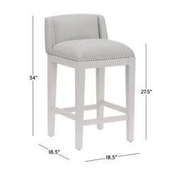 Set Of 2 26" Bronn Non Swivel Counter Height Barstools White /Silver - Hillsdale Furniture 25 Set Of 2 26" Bronn Non Swivel Counter Height Barstools White /Silver - Hillsdale Furniture -Restaurant Furniture Store GUEST 1c594ce0 fc8d 478d a878 3b7130fc84d5