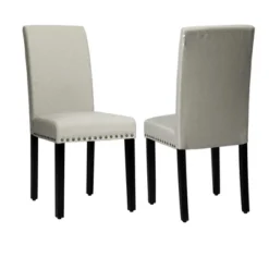 Costway Set Of 4 Fabric Dining Chairs W/Nailhead Trim -Restaurant Furniture Store GUEST 1d600cd3 bcdc 4857 aec3 323451ce2ca0