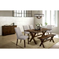 Kelley Rectangular Wood Dining Table Walnut - HOMES: Inside + Out -Restaurant Furniture Store GUEST 1d61582c 5f03 4799 96e3 2c6e39c77aff