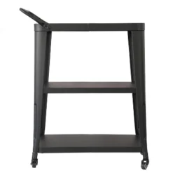 3 Tiered Harold Industrial Metal Dining Cart Black - AC Pacific -Restaurant Furniture Store GUEST 1e341abc 9e0e 49dc ba67 f8191e100b47