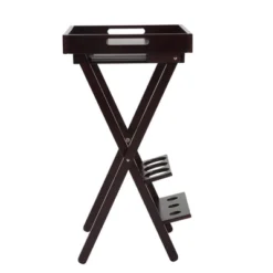 Wood Folding Wine Rack With Removable Tray Espresso - Room And Joy -Restaurant Furniture Store GUEST 1efdb66e adac 4e5e 9608 b88a7be58774