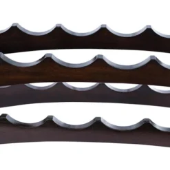 BIRDROCK HOME Stackable Wood Bottle Rack - 2 Wooden Wave Bars - Set Of 2-12 Bottle - Espresso -Restaurant Furniture Store GUEST 1f5bdec5 2114 4af1 a4d5 91e0d11a0bae