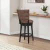 30" Kaede Wood And Upholstered Swivel Barstool Black/Chestnut - Hillsdale Furniture -Restaurant Furniture Store GUEST 1fdb343d f5a5 4d83 89a1 f557c0116825