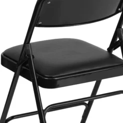 Flash Furniture 4 Pack HERCULES Series Curved Triple Braced & Double Hinged Upholstered Metal Folding Chair -Restaurant Furniture Store GUEST 209ff028 e4f1 4a96 93f8 9b8cd0a73054
