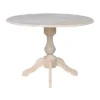 Blake Round Drop Leaf Table Unfinished - International Concepts -Restaurant Furniture Store GUEST 20c29a3b 9b3d 4478 bd2b 3ffc45aa3a0a