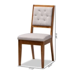 2pc Gideon Wood Dining Chair Set - Baxton Studio -Restaurant Furniture Store GUEST 20d4ed43 b476 4d3e bdd8 423ffa0681c8