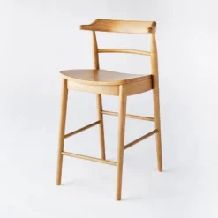 Kaysville Curved Back Wood Counter Height Barstool - Threshold™ Designed With Studio McGee -Restaurant Furniture Store GUEST 2155e535 1936 45f3 b994 efad299aa5d4