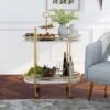 Madronas Serving Carts With Faux Marble Gold Coating/White - MiBasics 1 Madronas Serving Carts With Faux Marble Gold Coating/White - MiBasics -Restaurant Furniture Store GUEST 22a8771a 25bc 4021 9508 d0541c86620f