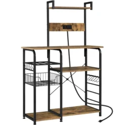 Yaheetech 4-Tier 55" Kitchen Baker's Rack With Power Outlet -Restaurant Furniture Store GUEST 232cd2f4 2b2a 4645 805f 42c0a45b2e3d
