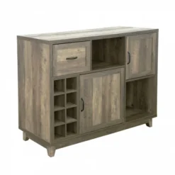 FC Design 52"W Sideboard Storage Cabinet With Wine Racks, Storage Cabinets, Drawer, Large Dining Server Cupboard Buffet Table -Restaurant Furniture Store GUEST 2463a8b6 32cf 4424 9a04 0fdcb9c38086