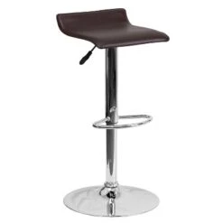 Emma And Oliver Solid Wave Seat Vinyl Adjustable Height Barstool With Chrome Base -Restaurant Furniture Store GUEST 2546884f d5a1 48e3 a9aa 11087fdfb841