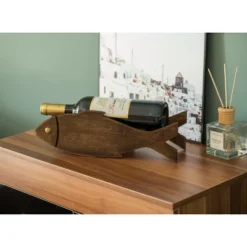 Vintiquewise Wooden Fish Shaped Vintage Decorative Single Bottle Wine Holder -Restaurant Furniture Store GUEST 25f6b8a6 dbf9 4ac5 b543 0ef445fa8840