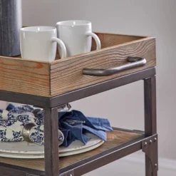 Collin Bar Cart Antique Bronze - Powell Company -Restaurant Furniture Store GUEST 2624be35 7e98 4965 880f 9430e3c068b1