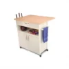 Wood Butcher Block Kitchen Cart In White - Catskill Craftsmen -Restaurant Furniture Store GUEST 267e93cc 9087 4483 ab2e f3f41c7ee2f6