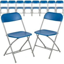 Emma And Oliver Set Of 10 Stackable Folding Plastic Chairs - 650 LB Weight Capacity -Restaurant Furniture Store GUEST 27f2f206 57f1 44b5 bf13 4c6dd6676599
