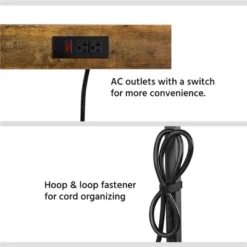 Yaheetech 67.5" H Baker’s Rack With Power Outlet For Kitchen Storage, Rustic Brown -Restaurant Furniture Store GUEST 289f1de0 8408 477d bbd0 d71af9e79f65