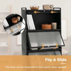 Costway 5-Tier Kitchen Baker's Rack Storage Cabinet Mobile Microwave Stand Flip-up Doors 15 Costway 5-Tier Kitchen Baker's Rack Storage Cabinet Mobile Microwave Stand Flip-up Doors -Restaurant Furniture Store GUEST 2909b933 4468 4201 a8f1 693552550d89